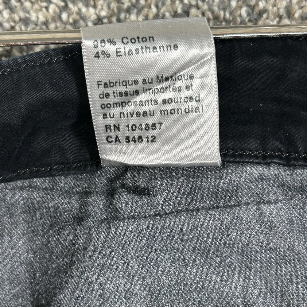 AG Adriano Goldschmied The Lux‎ Khaki Pants Men 34R Black Tailored Trouser